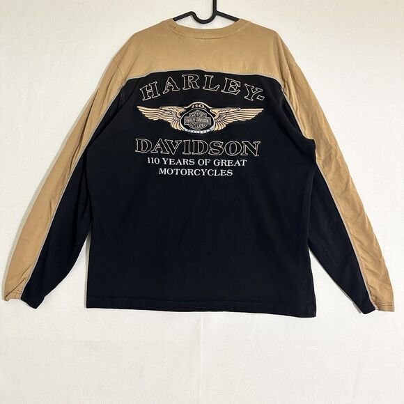 RARE HARLEY DAVIDSON 1903-2013 110TH ANNIVERSARY PULLOVER JERSEY SIZE XL